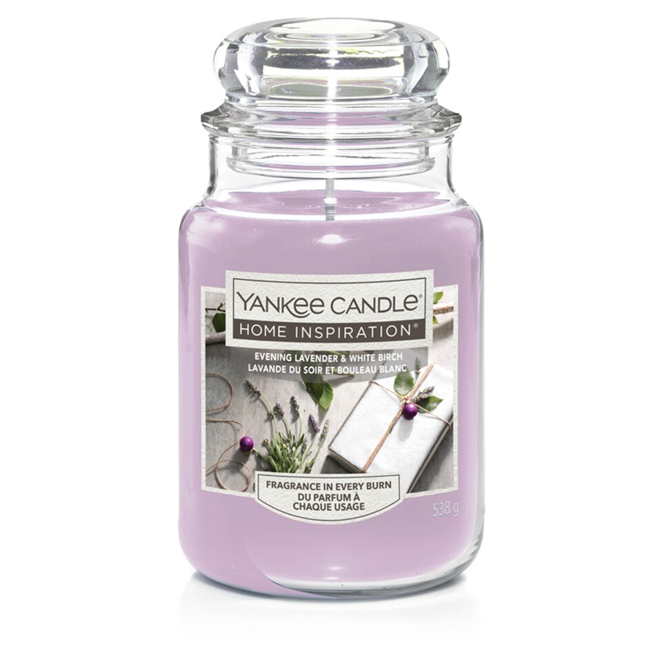 Yankee Large Jar Evening Lavender And White Birch