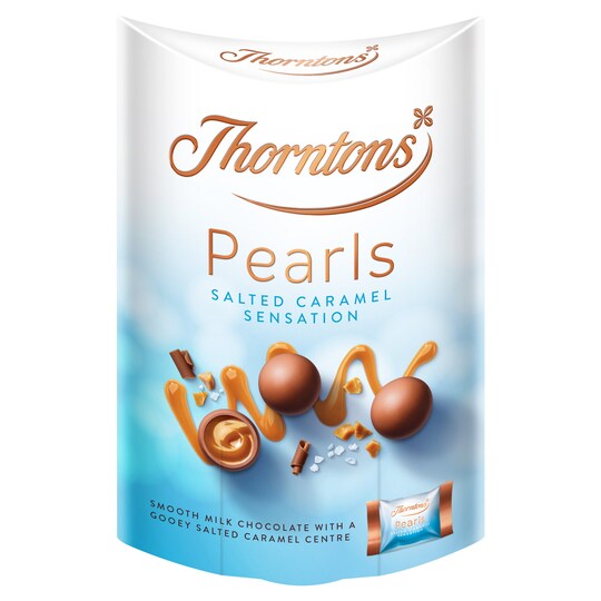 Thorntons Pearls Salted Caramel Chocolate 167G Tesco Groceries
