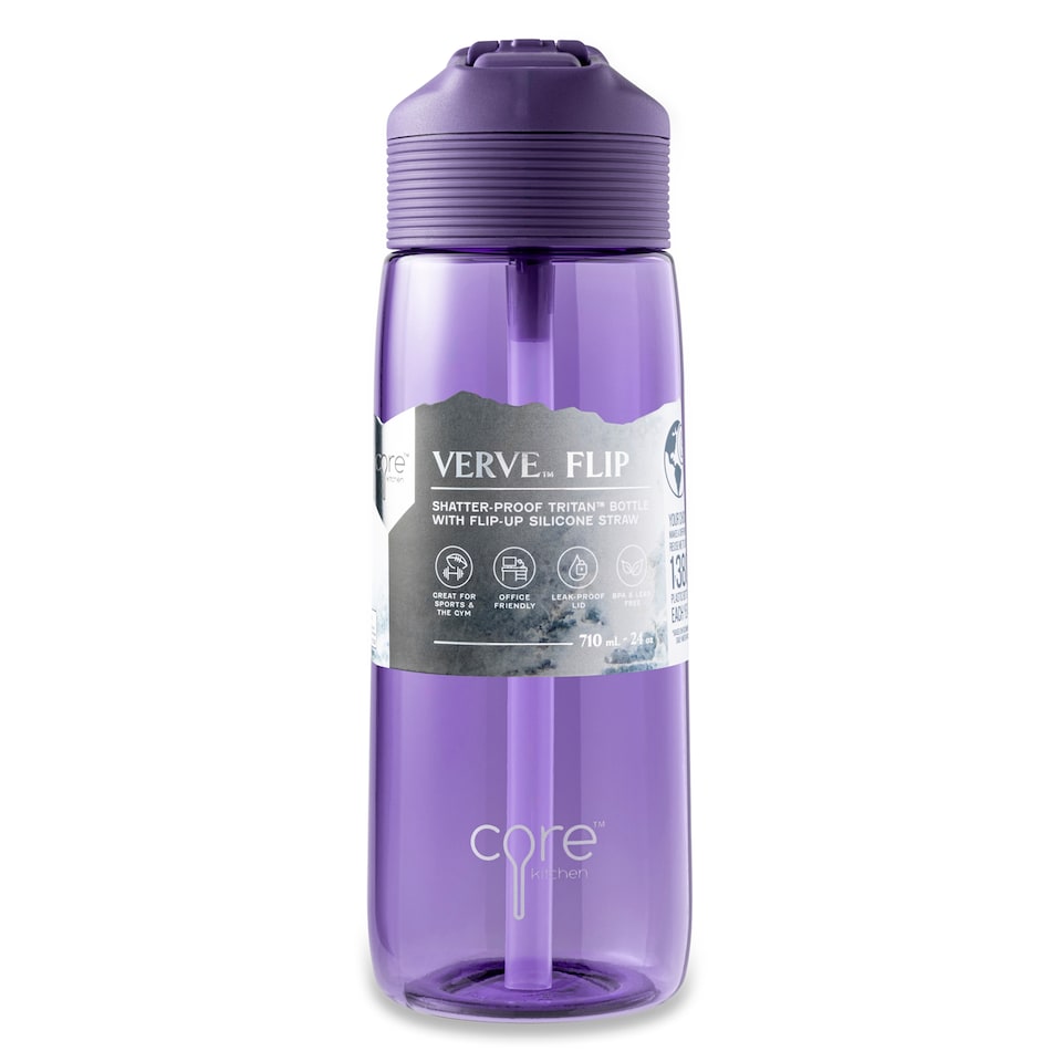 image 1 of Core Kitchen Blue Verve Flip Tritan 710ml