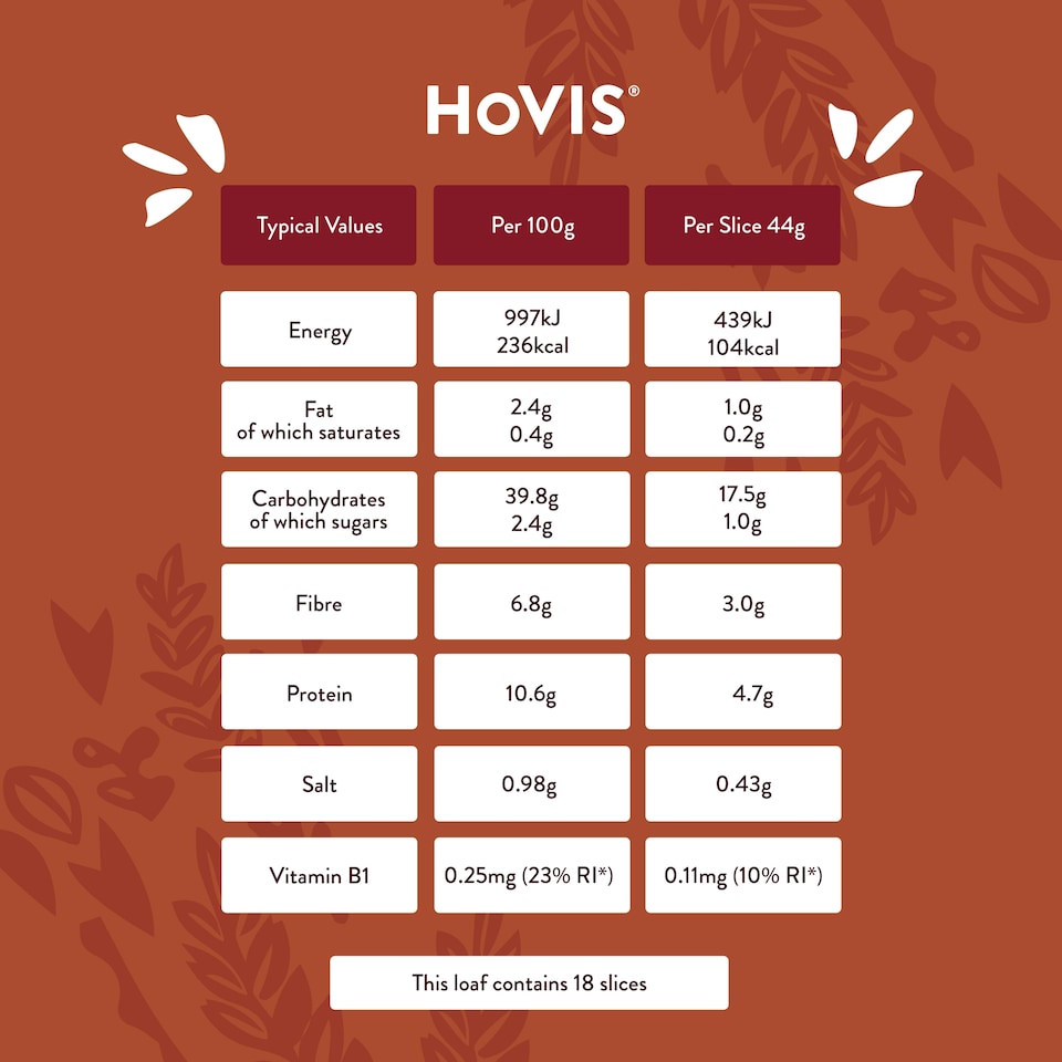 image 1 of Hovis Authentic Granary Wholemeal Sliced Bread 800g