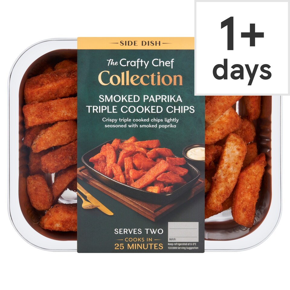 The Crafty Chef Collection Smoked Paprika Triple Cooked Chips 400g