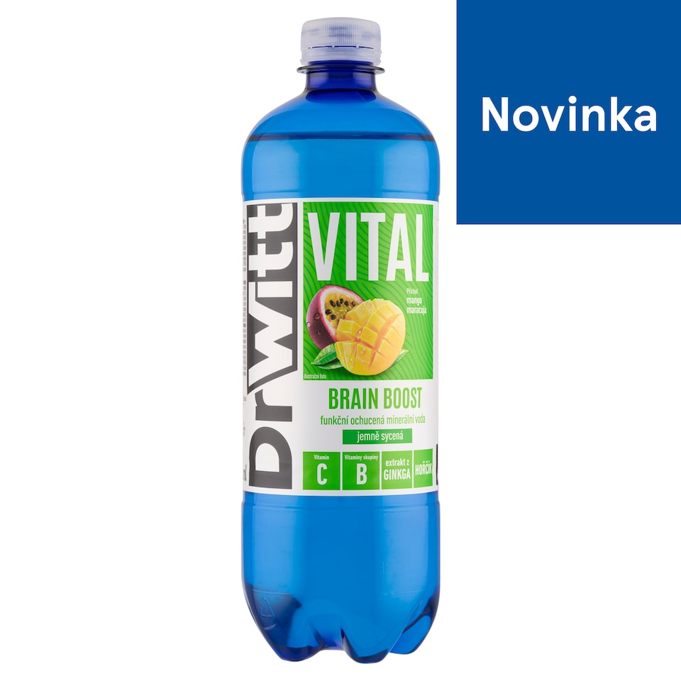 obrázok 1 z DrWitt Vital Brain Boost príchuť mango, marakuja 750 ml