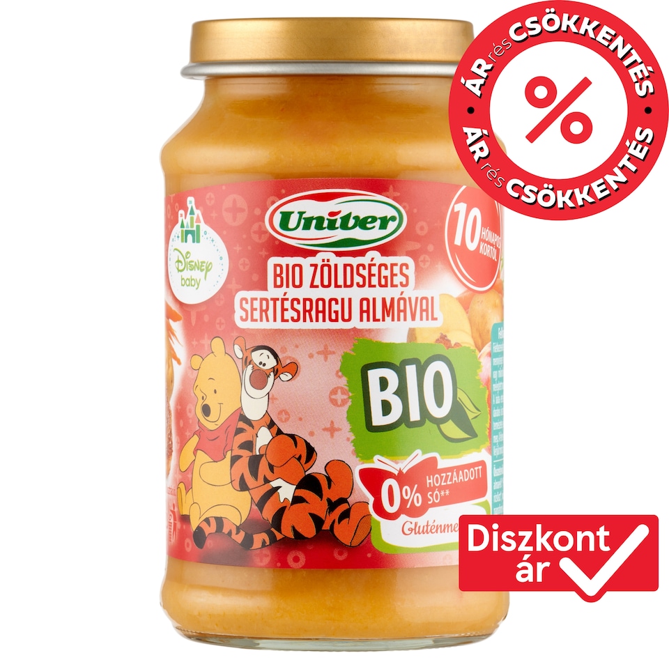 Univer bio zöldséges sertésragu almával bébiétel 10 hónapos kortól 220 g  1. kép