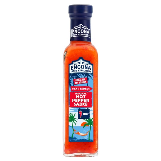 Encona Original Hot Pepper Sauce 220Ml Tesco Groceries