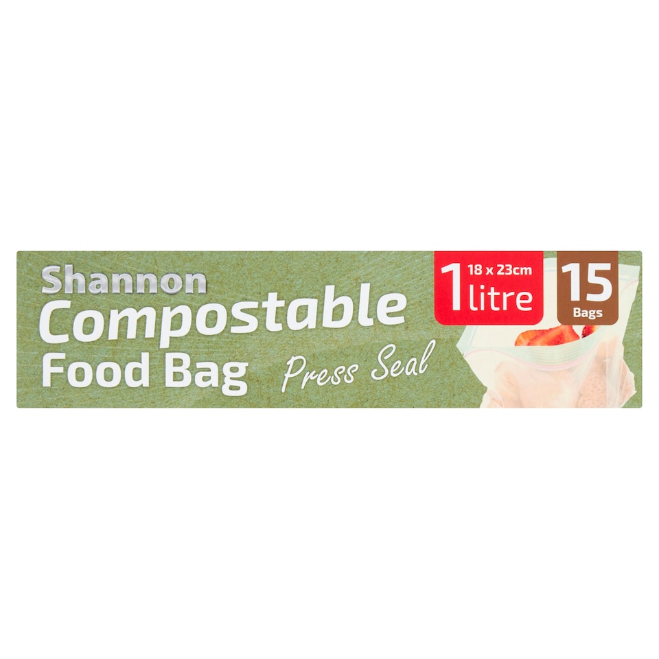 Shannon C/Postable Food Bag 1L 15Bags