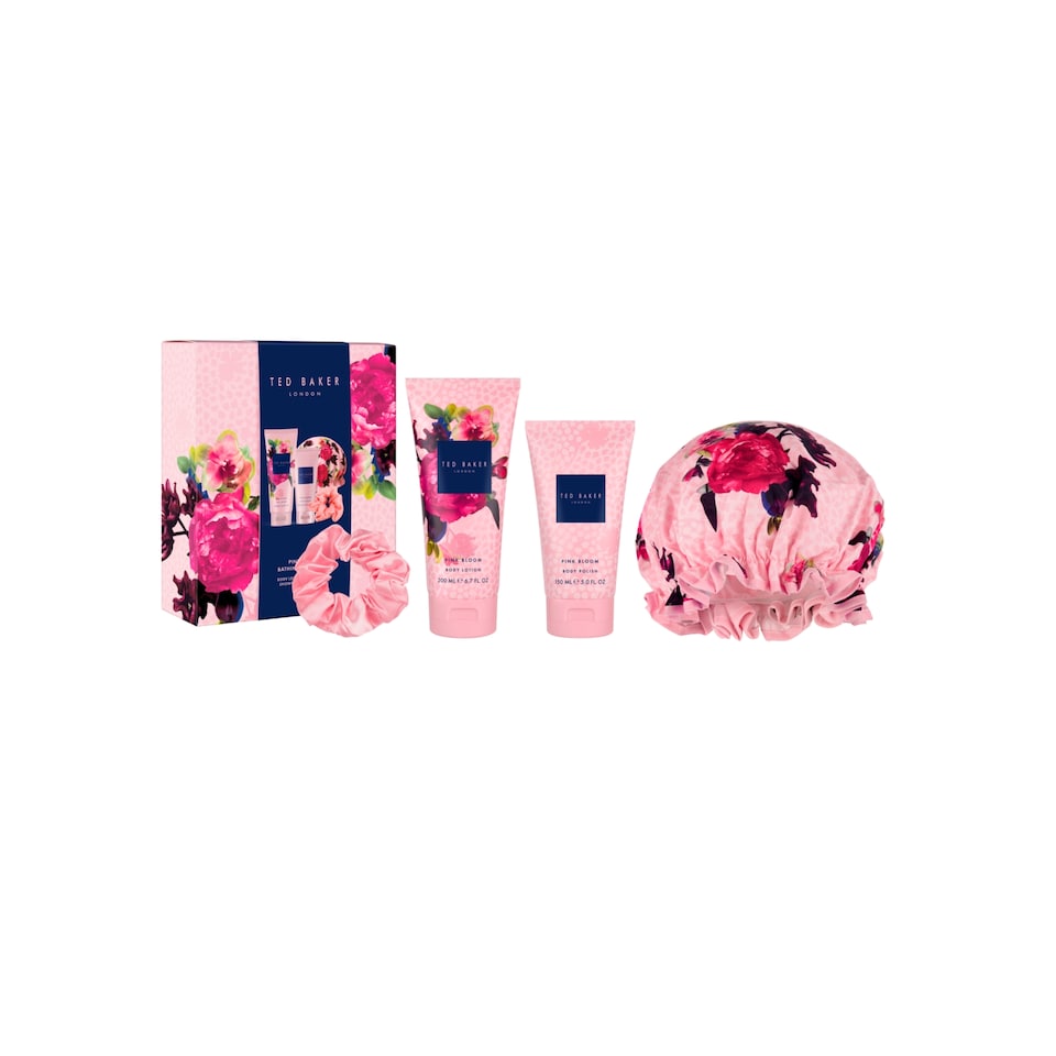 image 1 of Ted Baker Fusion Pink Bloom Bathing Collection Gift Set. 