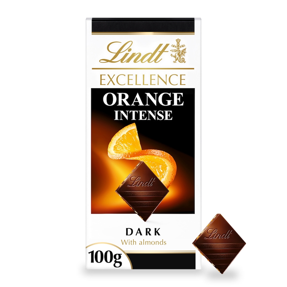 image 1 of Lindt Excellence Dark Chocolate Bar - Orange Intense 100g