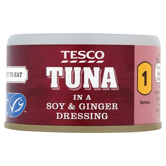 Tesco Tuna Soy And Ginger 80G Tesco Groceries