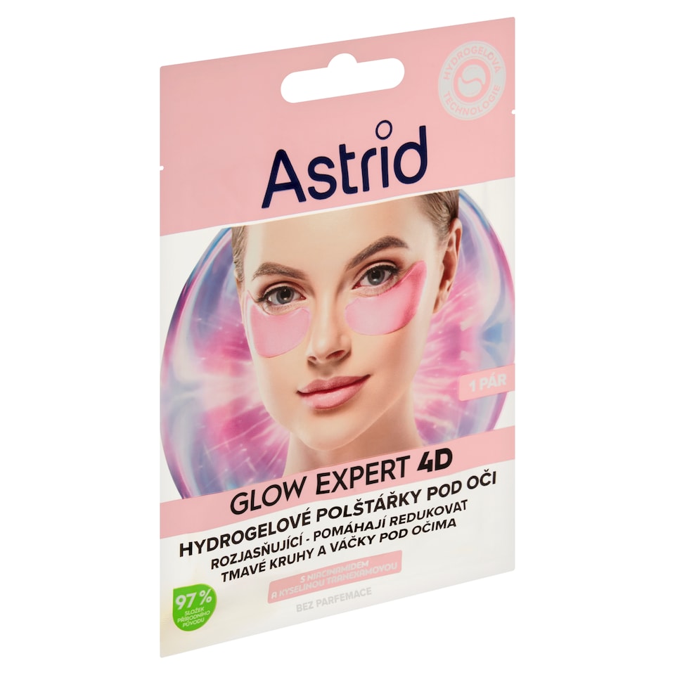 image 1 of Astrid Glow Expert 4D Hydrogel Pads Under Eyes 1 Pair