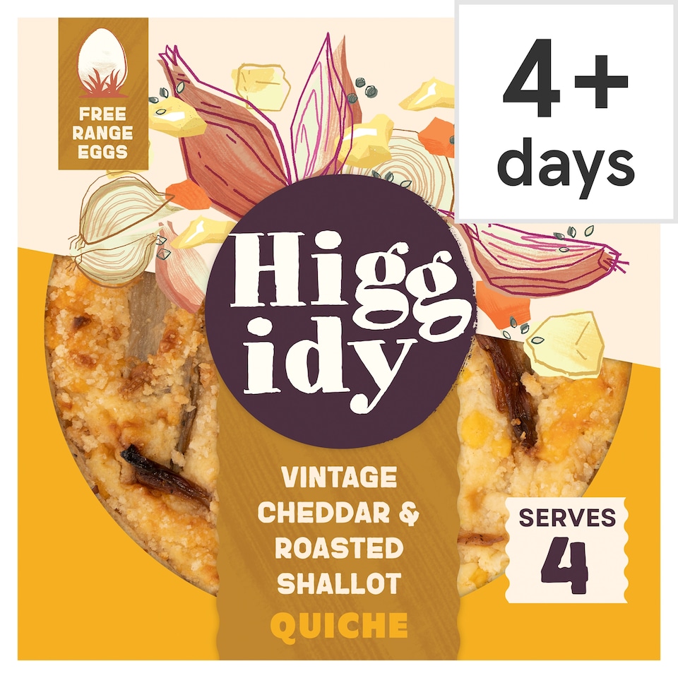 image 1 of Higgidy Vintage Cheddar & Roasted Shallot Quiche 400g