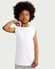 image 2 of F&F Boys Pure Cotton Oversized Fit Vest in White