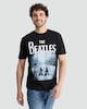 image 2 of The Beatles Abbey Road Print Pure Cotton T-Shirt in Black