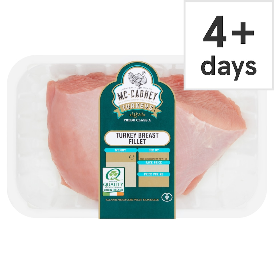 Mccagheys Turkey Breast Fillet 900G