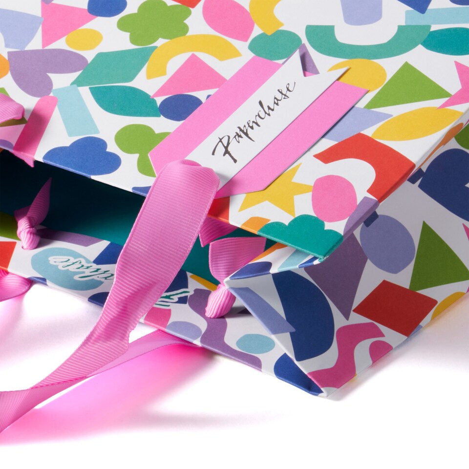 image 1 of Paperchase Rainbow Medium Gift Bag