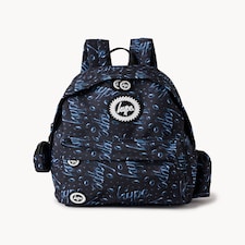Hype Printed Backpack in Navy