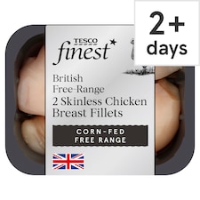 Tesco Finest 2 Cornfed Free Range Chicken Breast Fillets 270G-470G
