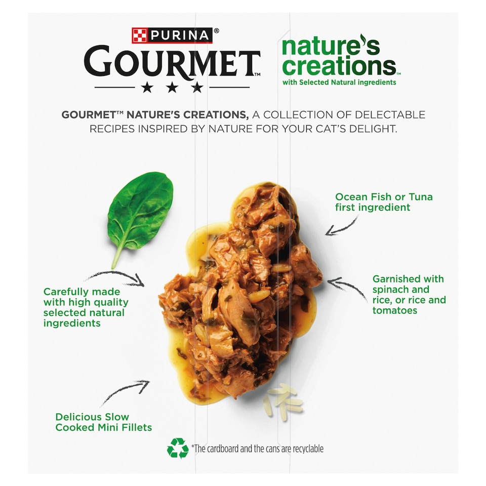 image 1 of Gourmet Nature's Creations Cat Food Fish Selection 8X85g