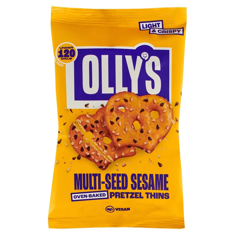 Olly M/Seed Pretzel Thins Sesame 35G