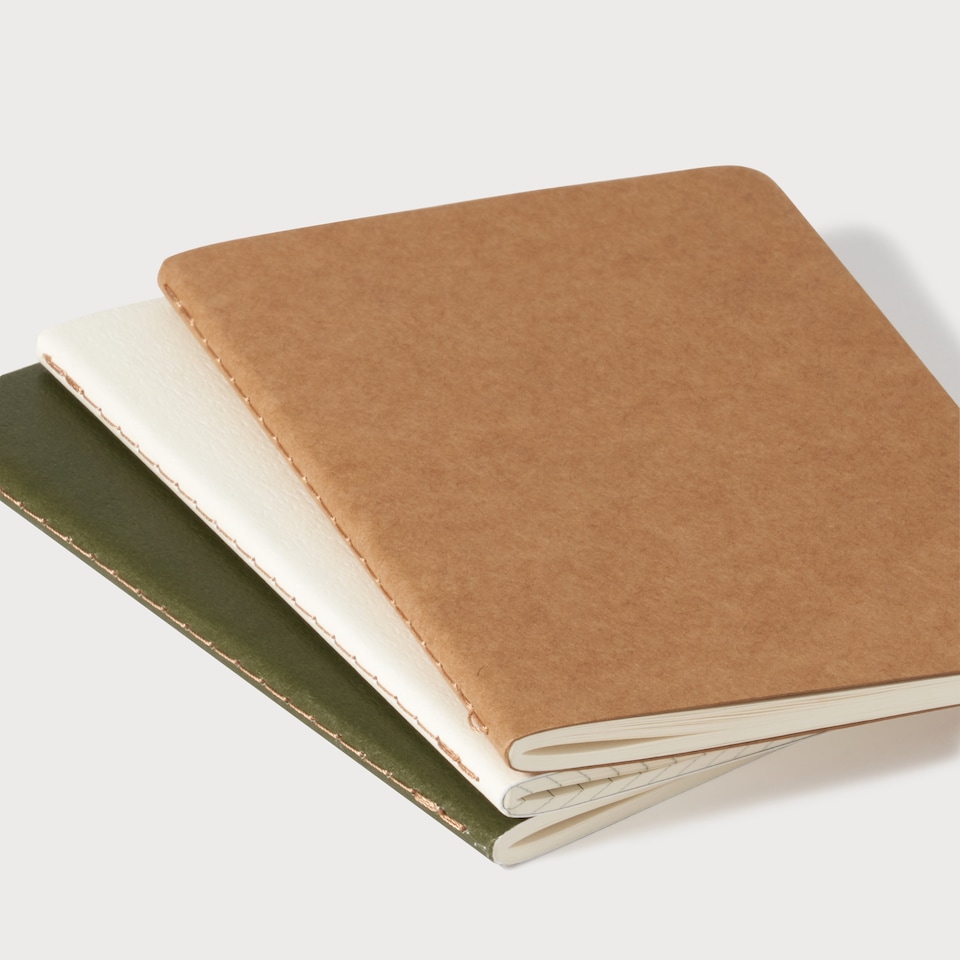 image 1 of Paperchase Full Bloom A6 Notebook Set 3pk