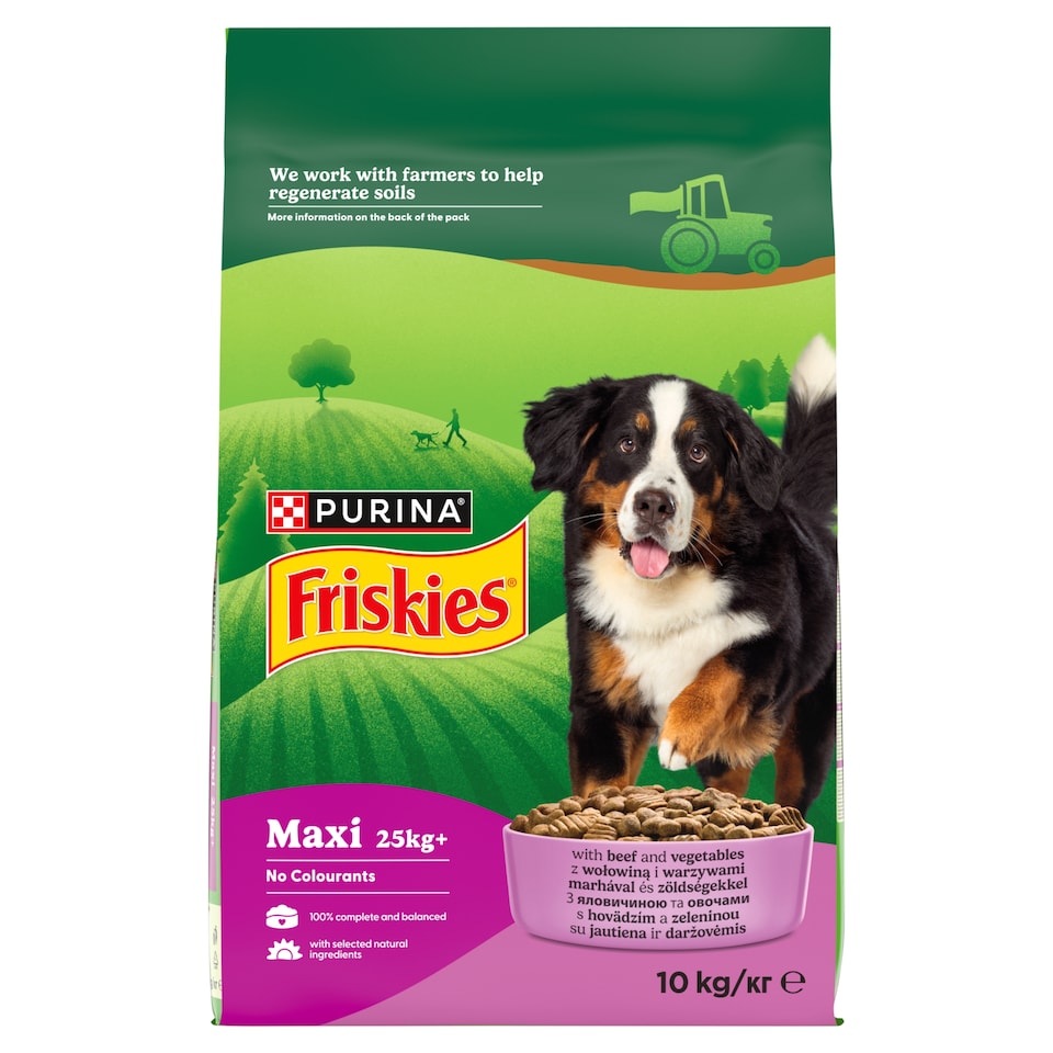 Purina Friskies Maxi marhával száraz kutyaeledel 10 kg