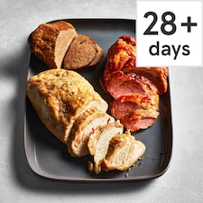 52. Tesco Slow Cooked Turkey, Gammon & Beef Roasting Trio 1.509kg (Serves 4)