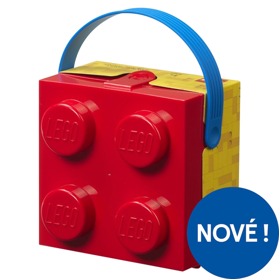 Obrázek 1 pro produkt Lego Krabička na oběd s držadlem červená 165 x 173 x 116 mm