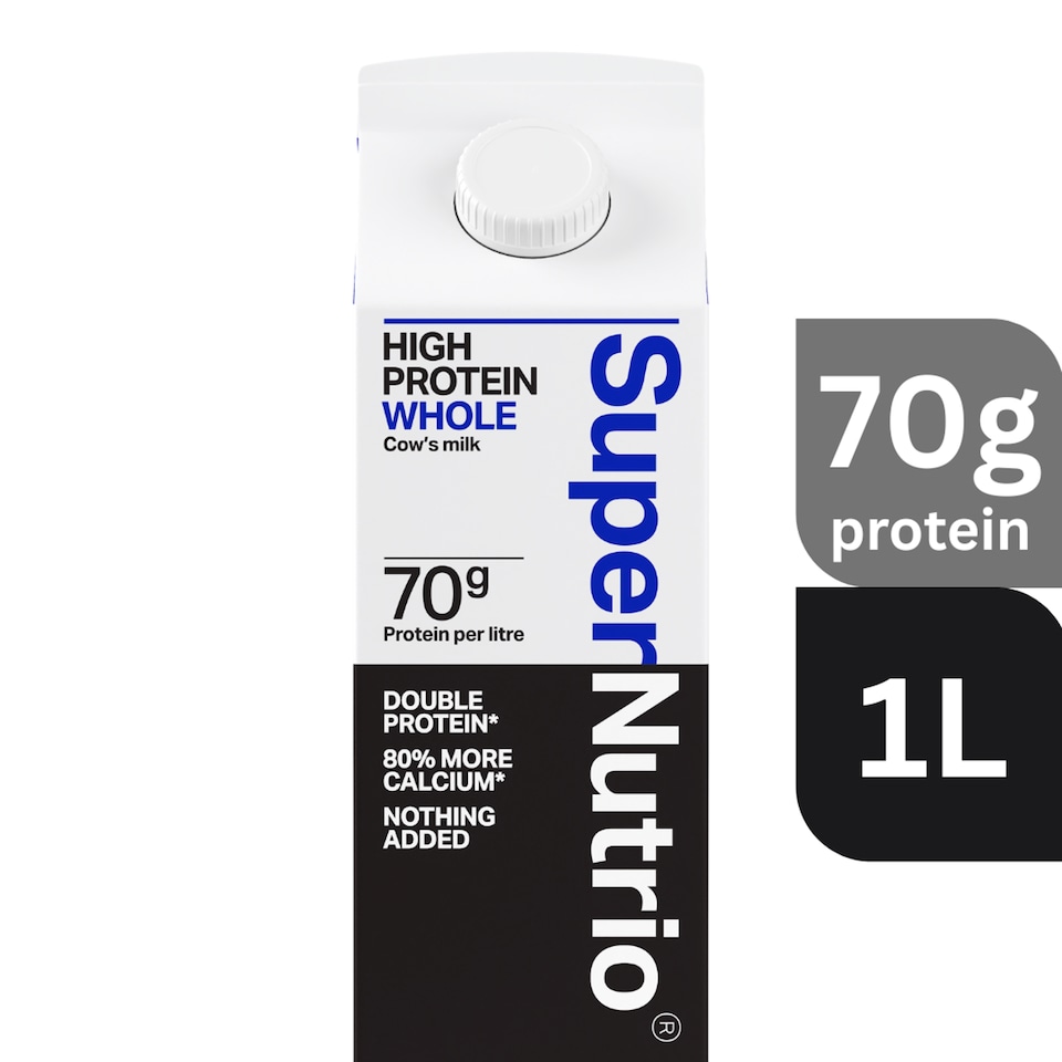 image 1 of SuperNutrio High Protein Fresh Whole Milk 1l