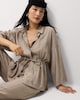 image 5 of F&F Textured Tie Waist Blouse in Mink
