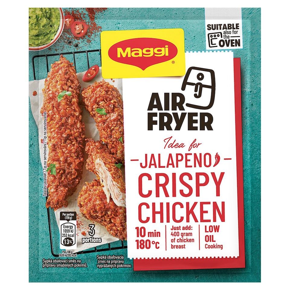 MAGGI NÁPADY Pro Air fryer křupavé kuře s jalapeno 66g