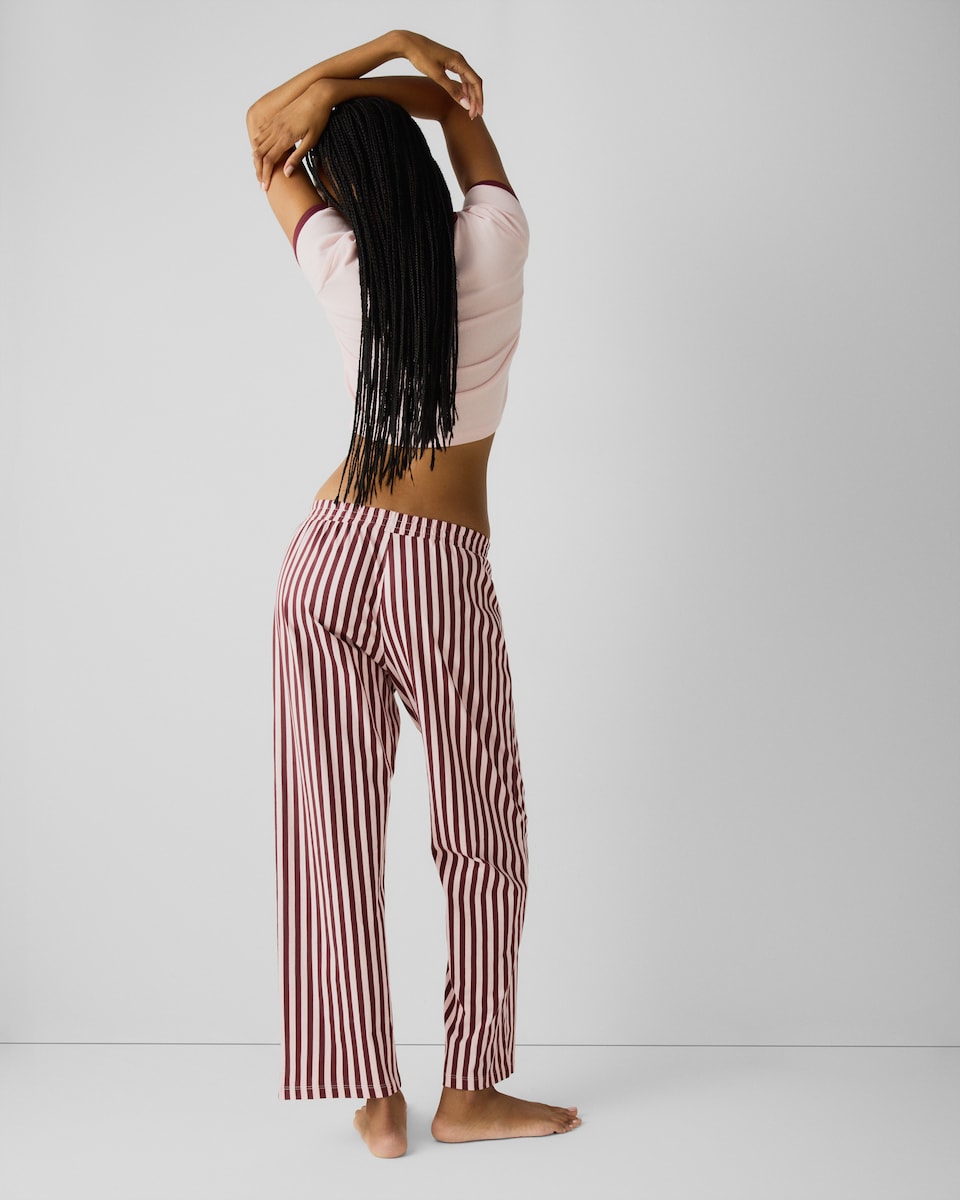 image 1 of F&F Cotton Rich Strawberry Pyjama Set in Pink