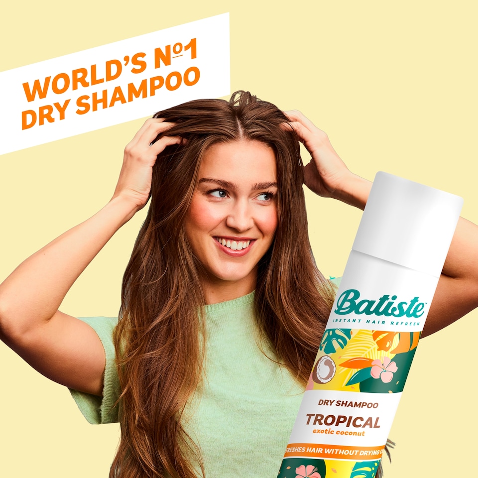 image 1 of Batiste Tropical Dry Shampoo 350ml