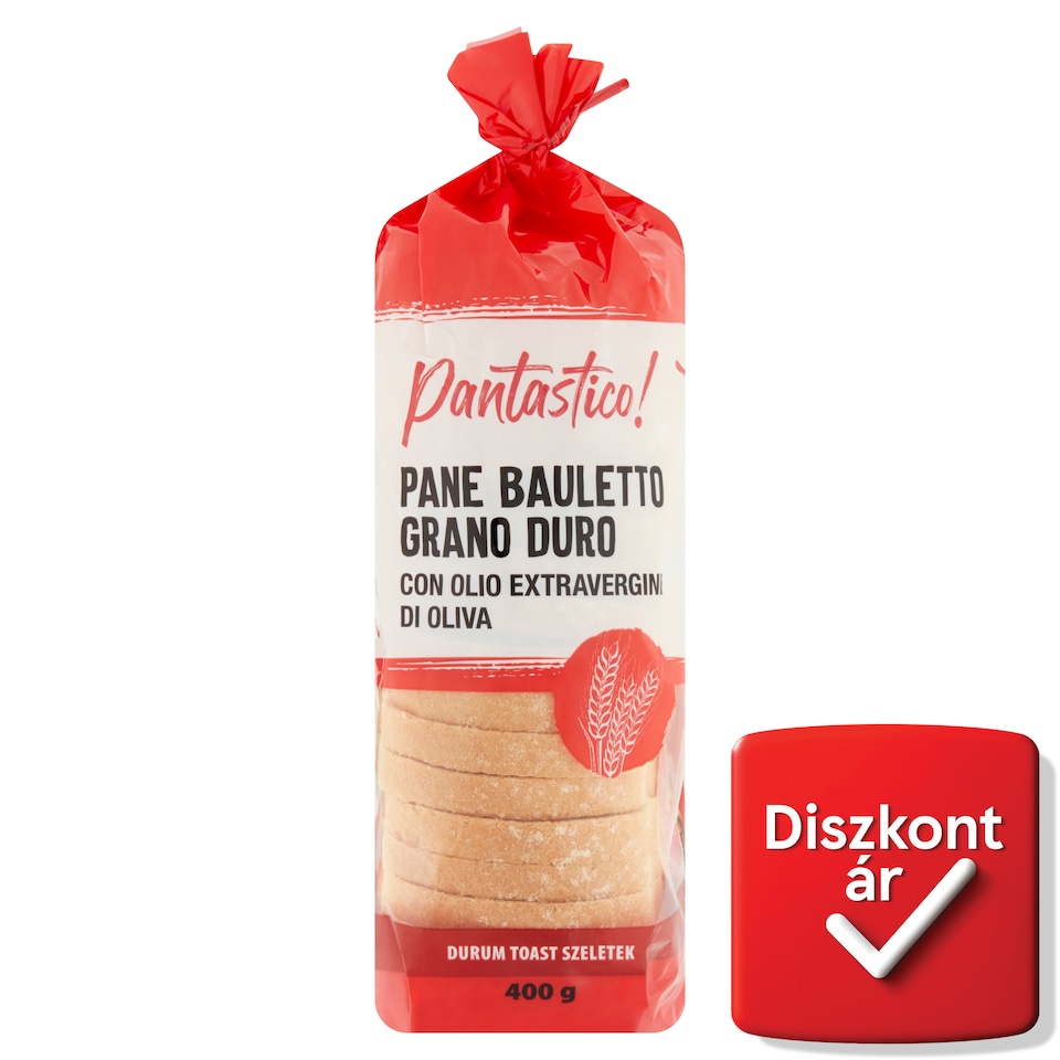 Pantastico! durum toast szeletek extra szűz olívaolajjal 400 g