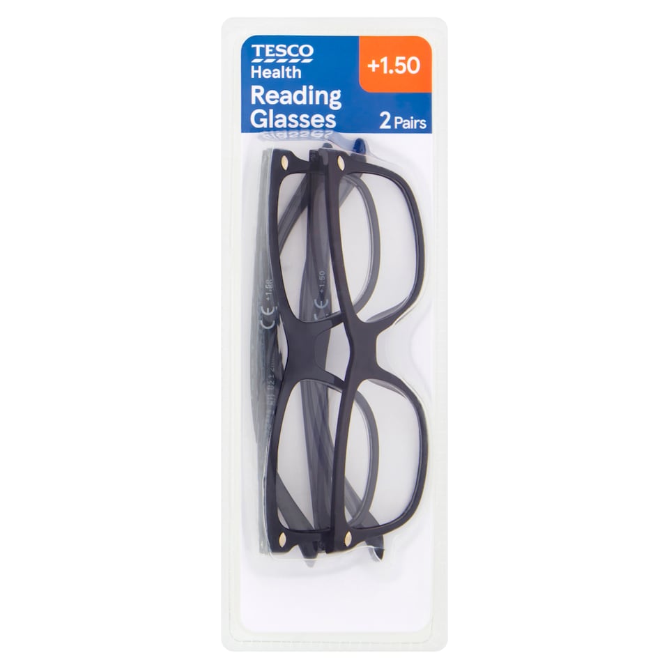image 1 of Tesco Health Reading Glasses Twin Pack 1.5