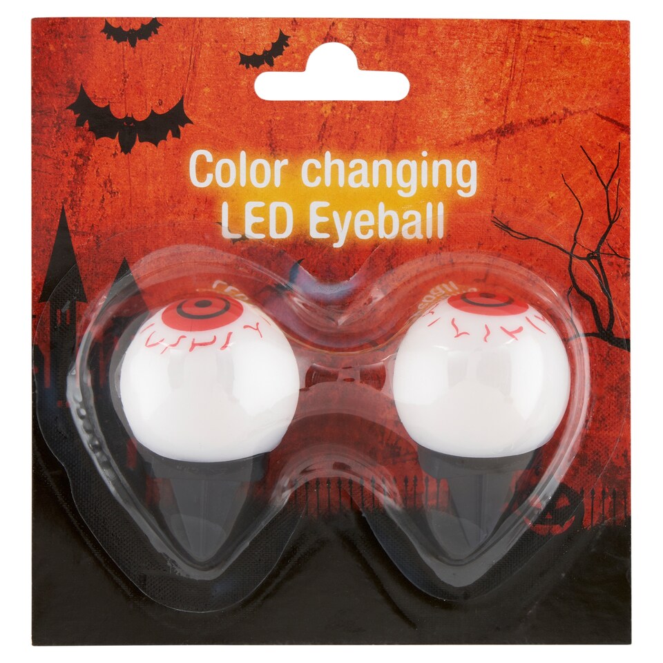 Fall Meister Halloween Decoration 3 LED Color-Changing Eyeball