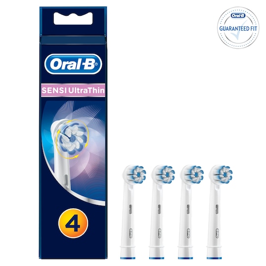 OralB Sensitive Electric Toothbrush Heads X4 Tesco Groceries