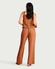 image 3 of F&F Diamond Embroidered Co-ord Trousers in Brick