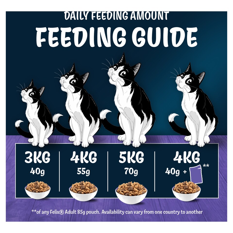 image 1 of FELIX Doubly Delicious Senior Salmon & Vegetables Dry Cat Food 750g