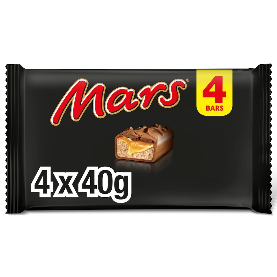 Mars Caramel, Nougat & Milk Chocolate Bars Multipack 4 X 40g 160G