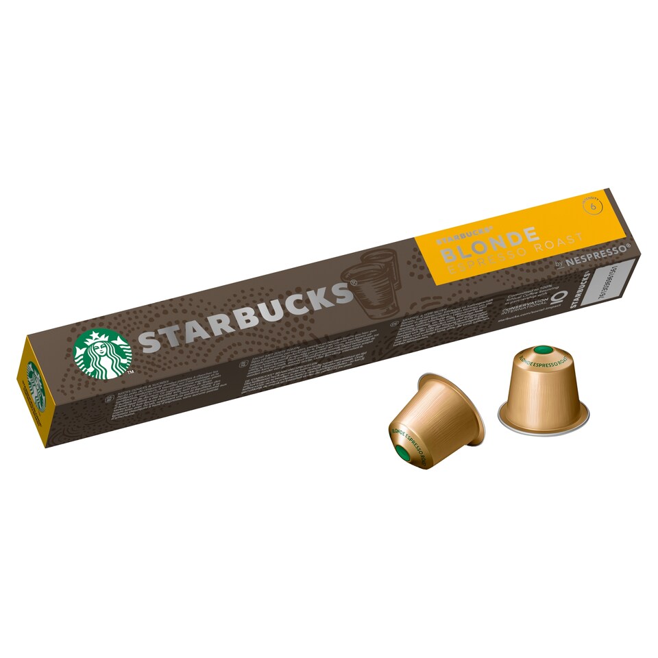 image 1 of Starbucks by Nespresso Blonde Espresso Roast Coffee Pods x10 53g