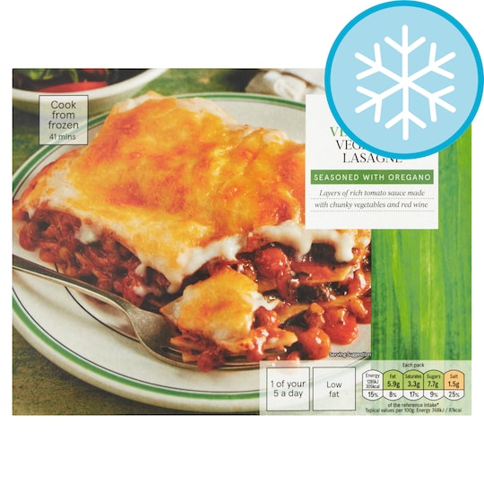 Tesco Vegetarian Vegetable Lasagne 375G Tesco Groceries