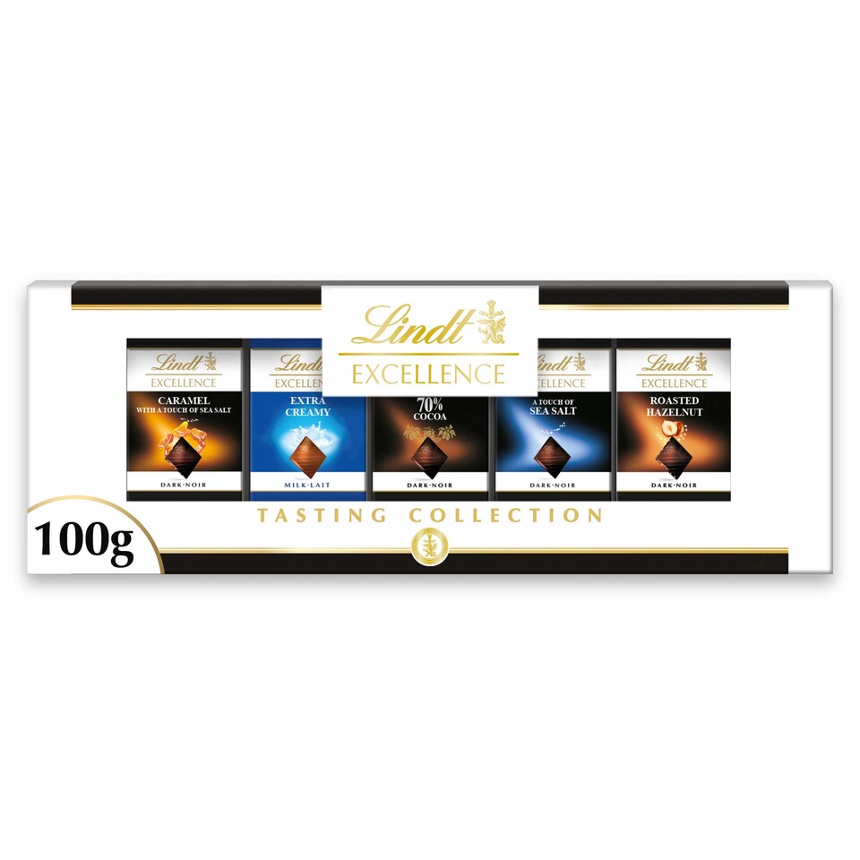 image 1 of Lindt Excellence Chocolate Tasting Collection 100G