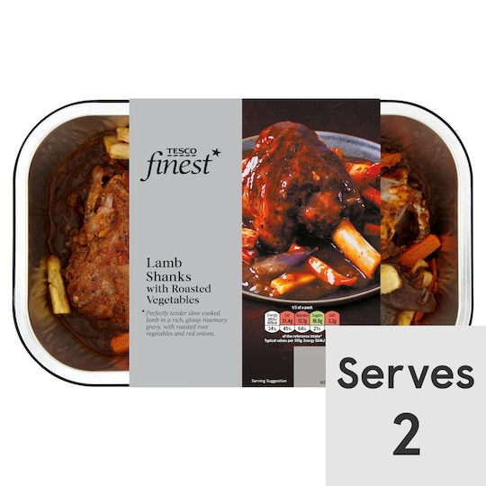 Tesco Finest* Lamb Shanks With Roasted Vegetable Tesco Groceries