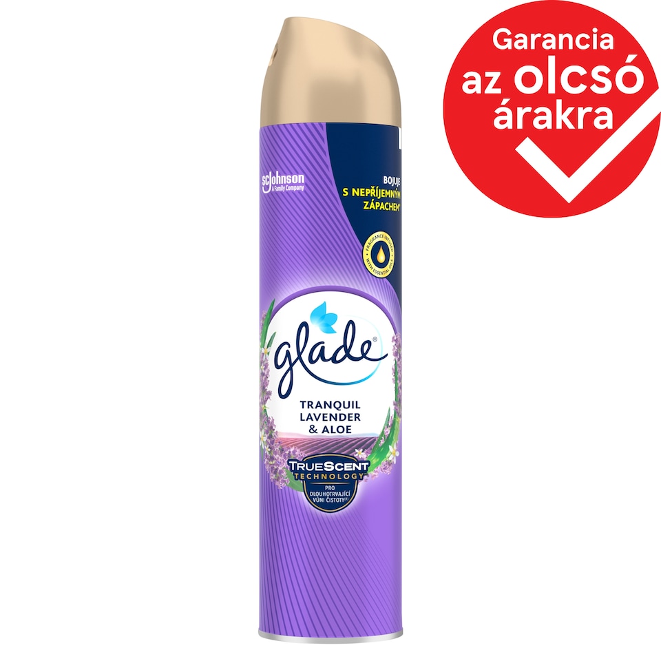 Glade Tranquil Lavender & Aloe légfrissítő aeroszol 300 ml