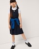 image 2 of F&F School Girls 2-Pack Cotton Rich Pinafore Dresses in Navy