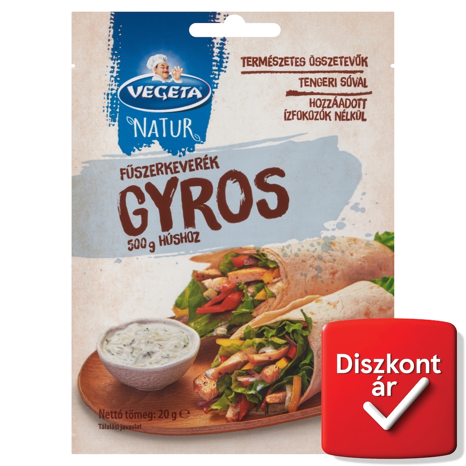 Vegeta Natur gyros fűszerkeverék 20 g  1. kép