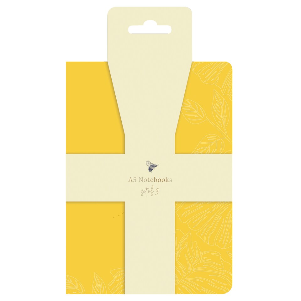 Bee Set Of 3 Notebooks A5