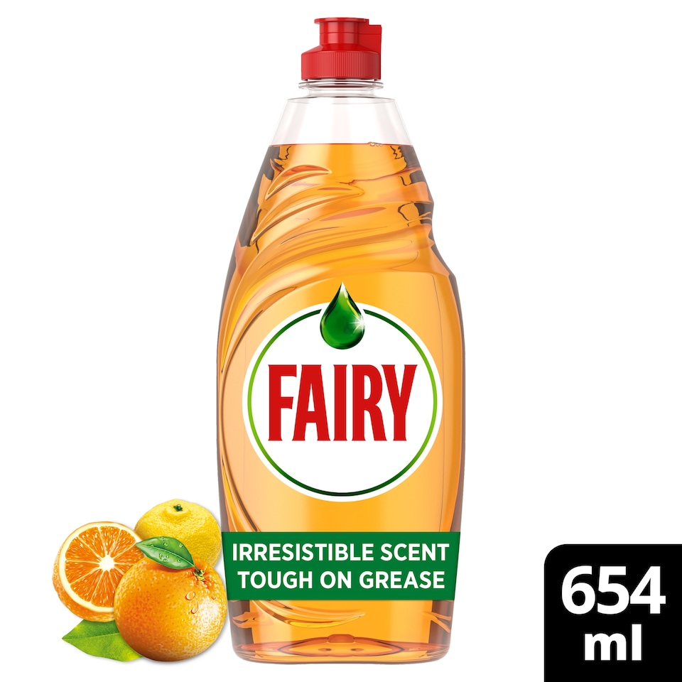 image 1 of Fairy Washing Up Liquid Orange & & Yuzu 654Ml