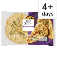 Tesco Garlic & Coriander Naan Bread 2 Pack