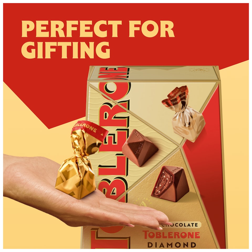 image 1 of Toblerone Milk Chocolate Truffles Gift Box 180g