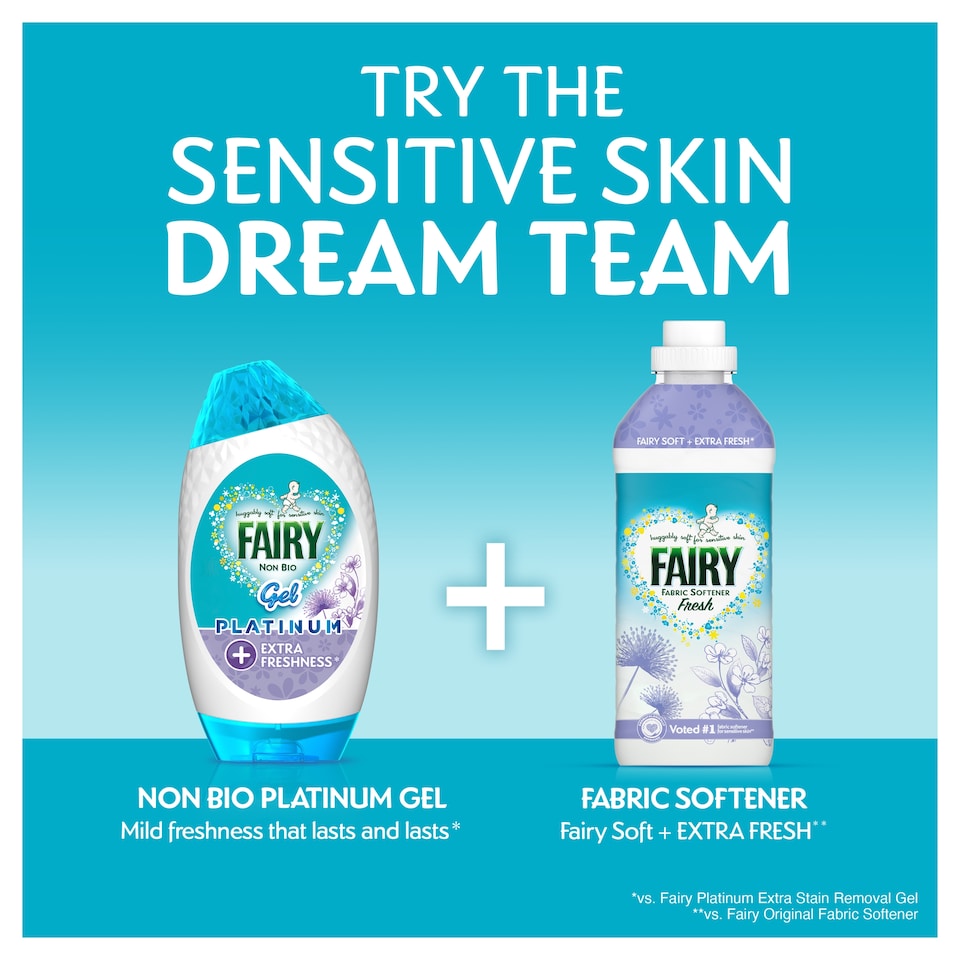 image 1 of Fairy Platinum Washing Gel Silk Tree Blossom & Jasmine 38 Washes 1254ML